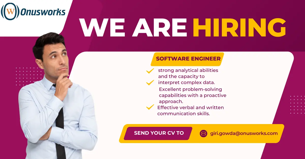 Software engineer hiring ( freshers Graduate) in Bangalore